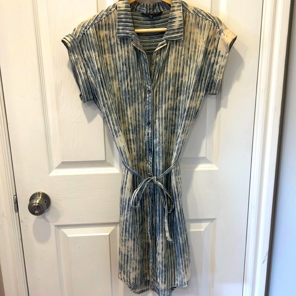 Gorgeous Tye dye striped denim dress